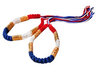 Prajead Muay Thai bokse udstyr - armbånd : Thai stil Thailandsk flag